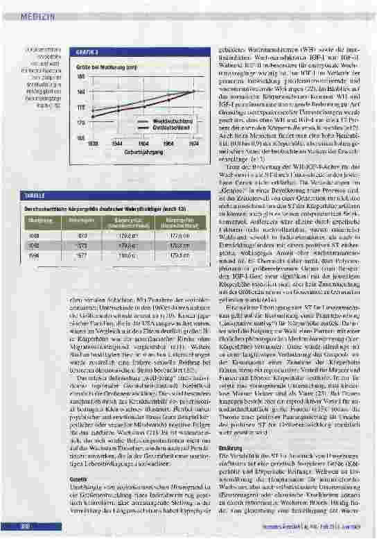 Vorschauseite 4: Größenentwicklung und Pubertät bei deutschen Kindern