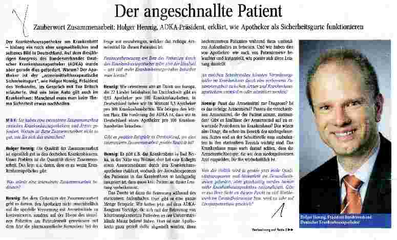 Vorschauseite 1: Der angeschnallte Patient