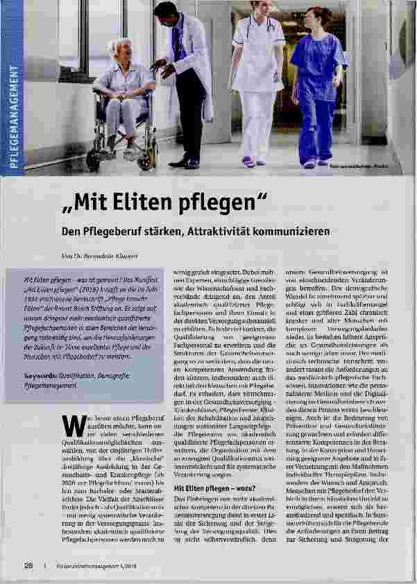 Vorschauseite 1: Mit Eliten pflegen