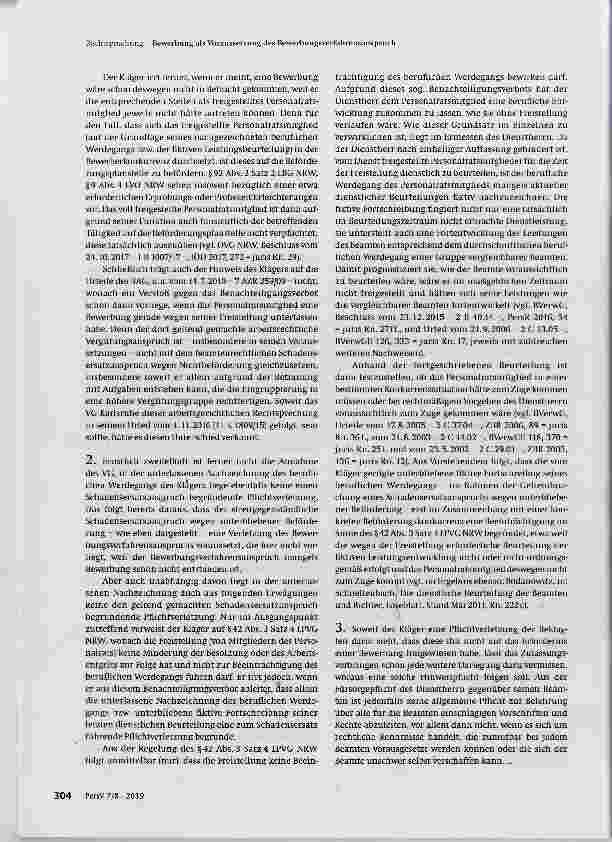Vorschauseite 3: Bewerbung als Voraussetzung des Bewerbungsverfahrensanspruchs