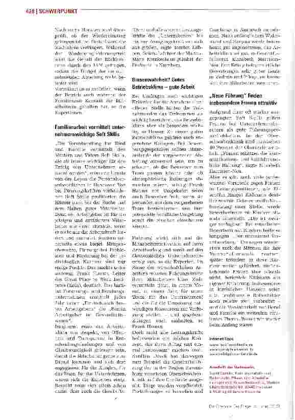 Vorschauseite 5: Attraktive ArbeitgeberFamilienförderung hat Zukunft