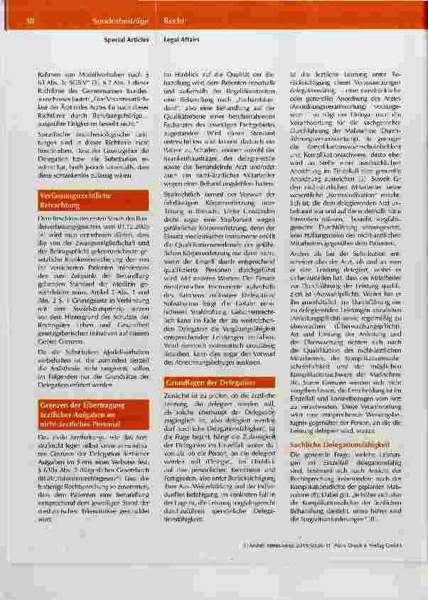 Vorschauseite 3: Physician Assistant in der Anästhesie „Neuer Wein in alten Schläuchen?