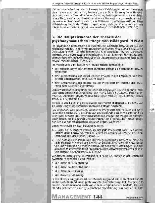 Vorschauseite 4: Hildegard E. Peplau und die Theorie der psychodynamischen Pflege