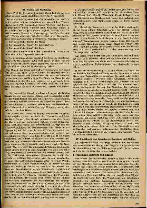 Vorschauseite 2: Pädagogische Grundlage zum Tagungsgespräch der Leitenden Schwestern des Agnes Karll-Verbandes am 9. /10. Oktober 1959