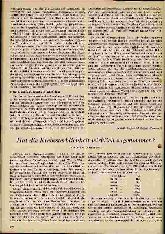 Vorschauseite 3: Pädagogische Grundlage zum Tagungsgespräch der Leitenden Schwestern des Agnes Karll-Verbandes am 9. /10. Oktober 1959