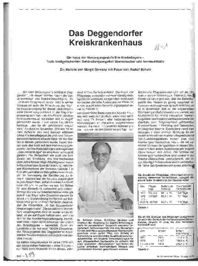Vorschauseite 1: Das Deggendorfer Kreiskrankenhaus Ein Haus der Versorgungsstufe II in Niederbayern