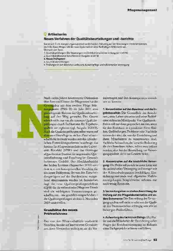 Vorschauseite 2: FACHLICHKEIT RÜCKT IN DEN FOKUS