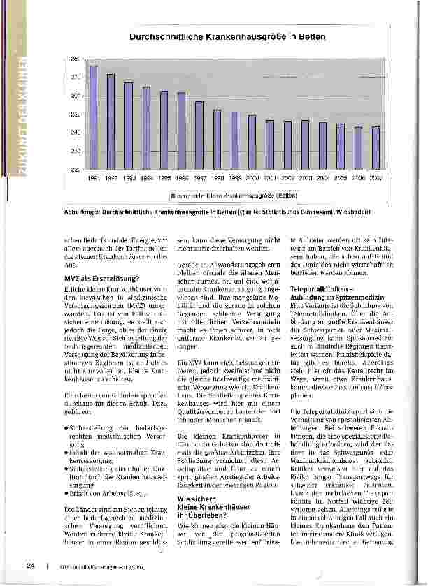 Vorschauseite 3: Zukunft für kleine Krankenhäuser?