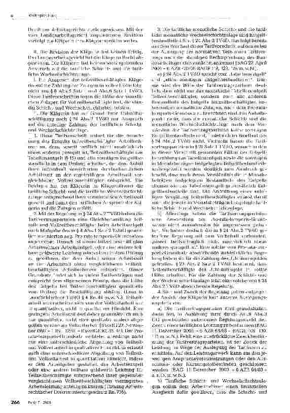 Vorschauseite 3: Höhe von Schichtzulagen bei Teilzeitarbeit