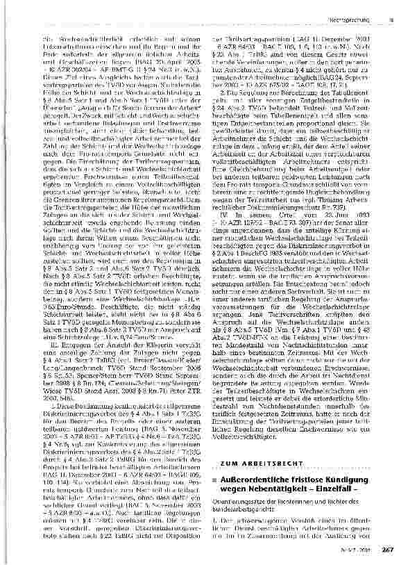 Vorschauseite 4: Höhe von Schichtzulagen bei Teilzeitarbeit