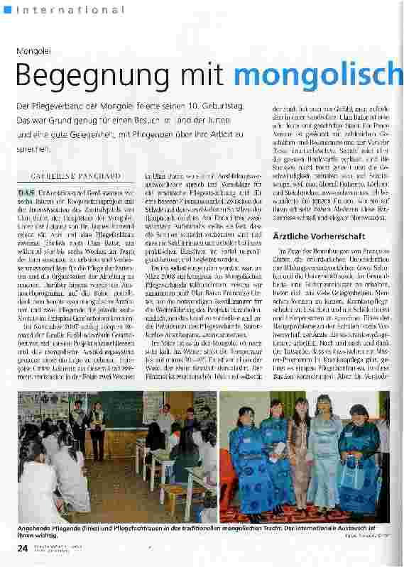 Vorschauseite 1: Begegnung mit mongolischen Pflegenden