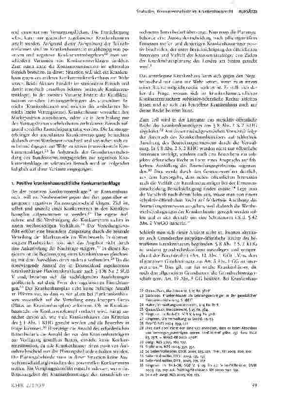 Vorschauseite 3: Konkurrenzschutz im Krankenhausrecht
