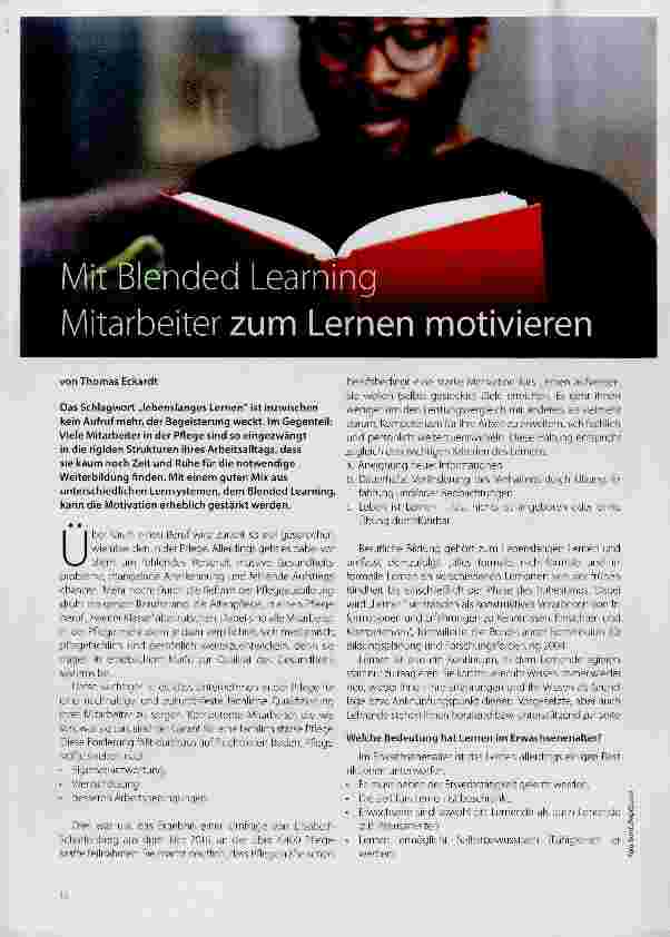 Vorschauseite 1: Mit Blended Learning Mitarbeiter zum Lernen motivieren