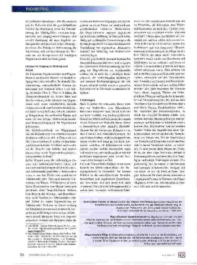 Vorschauseite 3: Migration und die Arbeit im Pflegeund Gesundheitsbereich