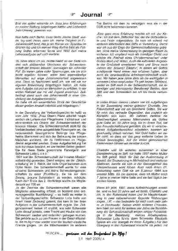 Vorschauseite 2: Zeitzeugin: Schwester Lotte Lenz (1905 -1990)