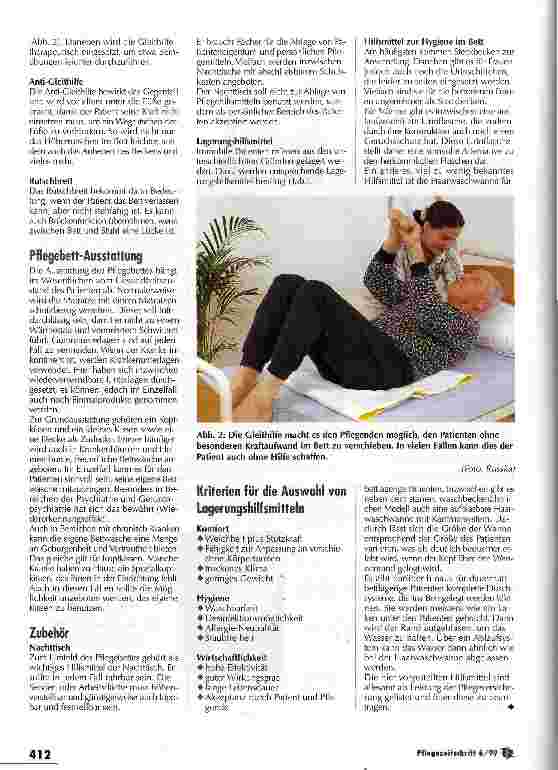 Vorschauseite 3: Wie man sich bettet, so liegt man! Das Bett als Hilfsmittel in der Pflege