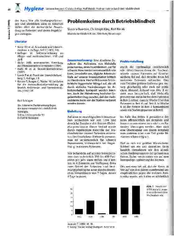 Vorschauseite 1: Problemkeime durch Betriebsblindheit