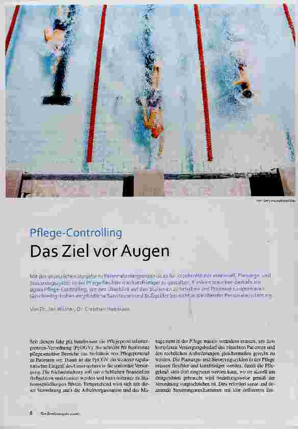 Vorschauseite 1: Pflege-Controlling Das Ziel vor Augen