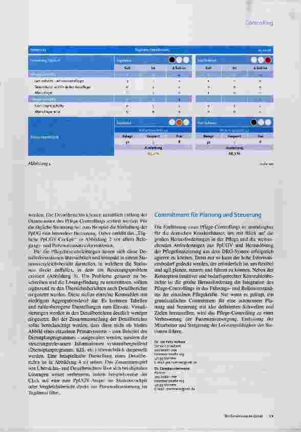 Vorschauseite 4: Pflege-Controlling Das Ziel vor Augen
