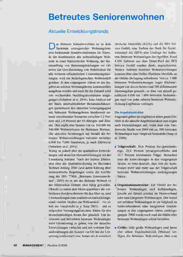 Vorschauseite 1: Betreutes Seniorenwohnen