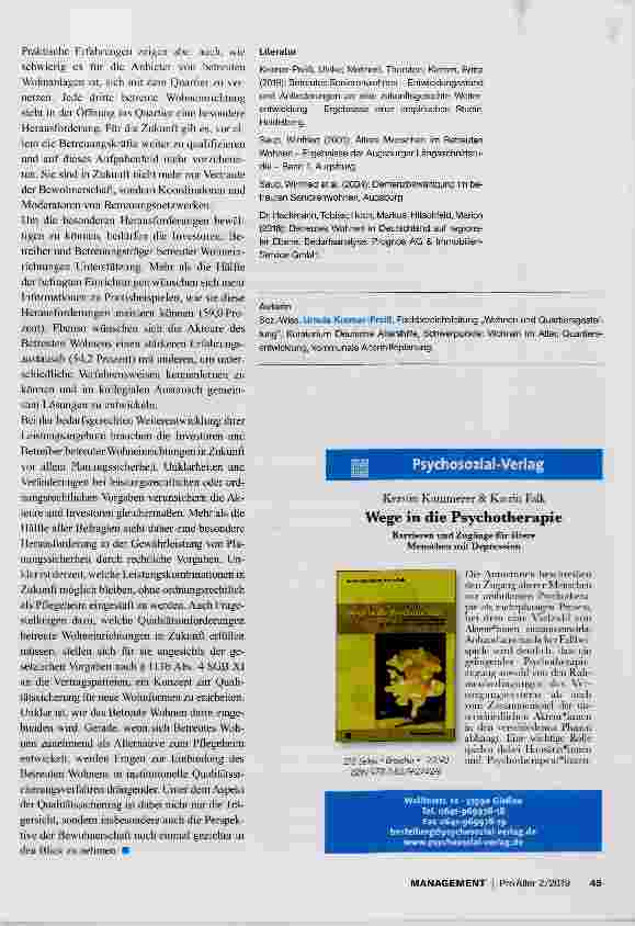 Vorschauseite 4: Betreutes Seniorenwohnen