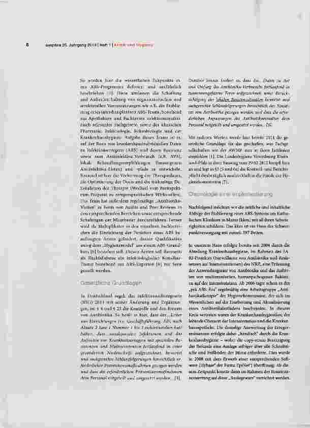 Vorschauseite 2: Etablierung eines Antibiotic Stewardship-Systems am Beispiel des Katholischen Klinikums in Mainz