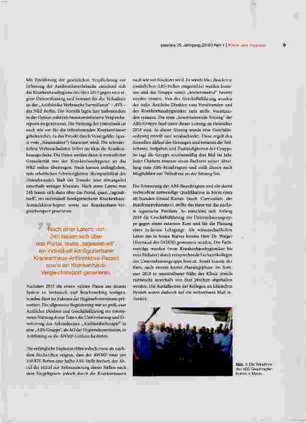 Vorschauseite 3: Etablierung eines Antibiotic Stewardship-Systems am Beispiel des Katholischen Klinikums in Mainz