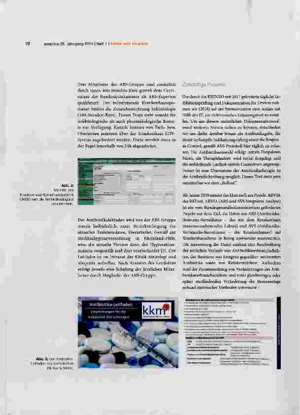 Vorschauseite 4: Etablierung eines Antibiotic Stewardship-Systems am Beispiel des Katholischen Klinikums in Mainz