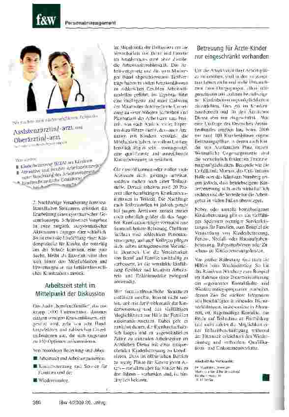 Vorschauseite 3: Auf dem Weg zum familienfreundlichen Krankenhaus