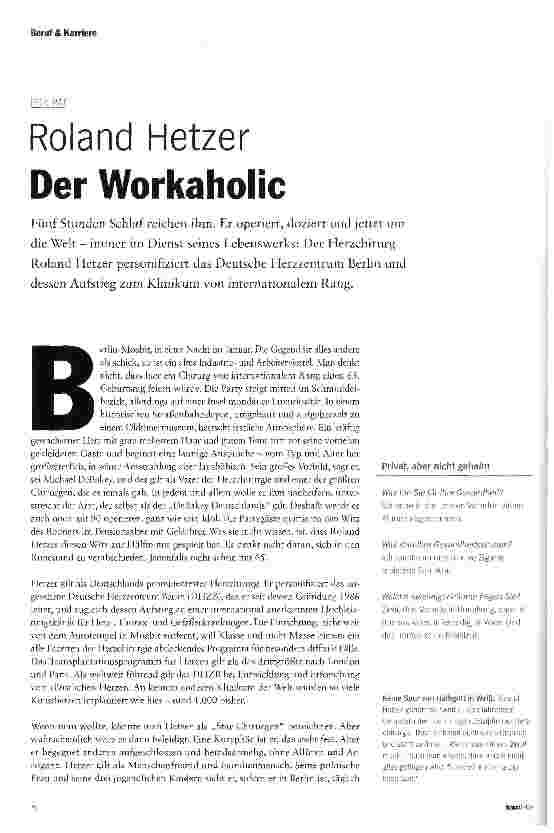 Vorschauseite 1: Der Workaholic