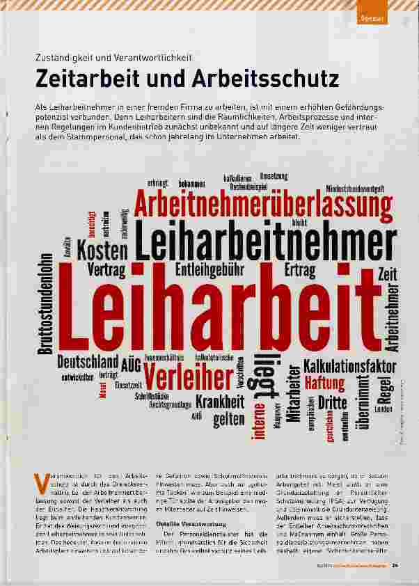 Vorschauseite 1: Leiharbeit