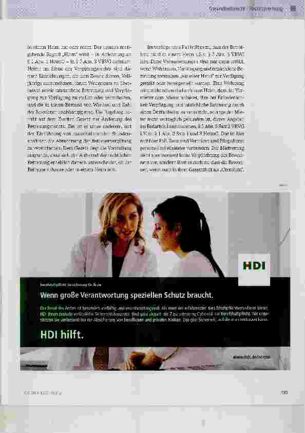 Vorschauseite 2: Einstufung einer Wohngemeinschaft für Pflegebedürftige als Heim