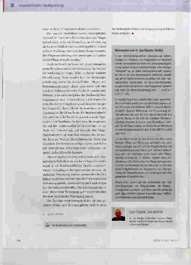 Vorschauseite 3: Einstufung einer Wohngemeinschaft für Pflegebedürftige als Heim
