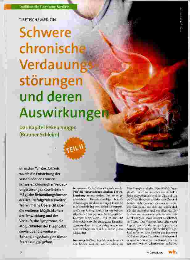 Vorschauseite 1: Schwere chronisch Verdauungsstörungen und deren Auswirkunge