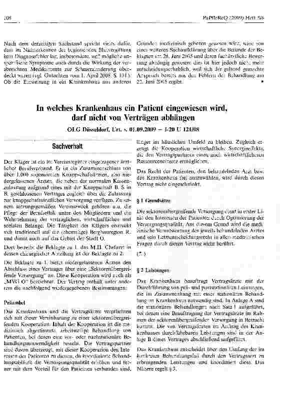 Vorschauseite 6: Mangelnder Hygienestandard bei Injektionen zieht Schmerzensgeldansprüche des Patienten nach sich