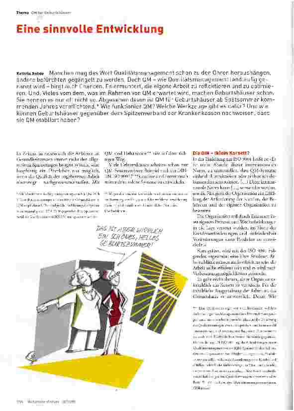 Vorschauseite 1: Eine sinnvolle Entwicklung