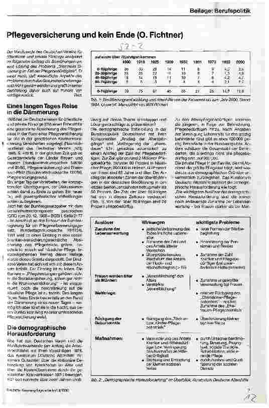 Vorschauseite 1: Pflegeversicherung und kein Ende