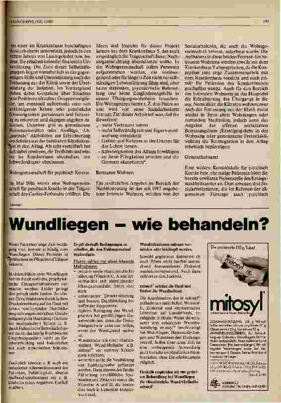 Vorschauseite 4: Psychiatrie-Enquete - Auswirkungen auf die Versorgung der Patienten und die Situation des Pflegepersonals