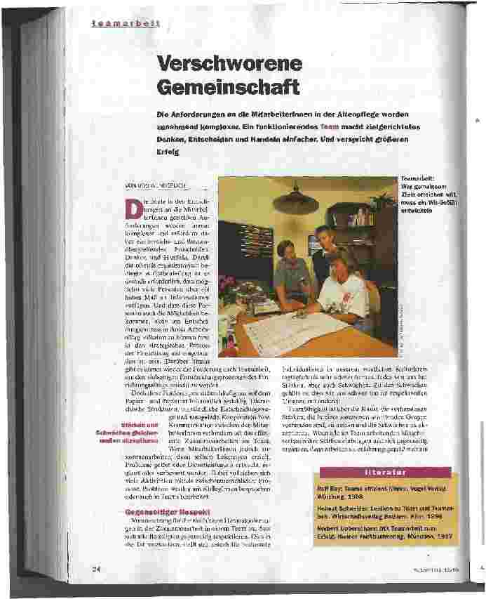 Vorschauseite 1: Verschworene Gemeinschaft