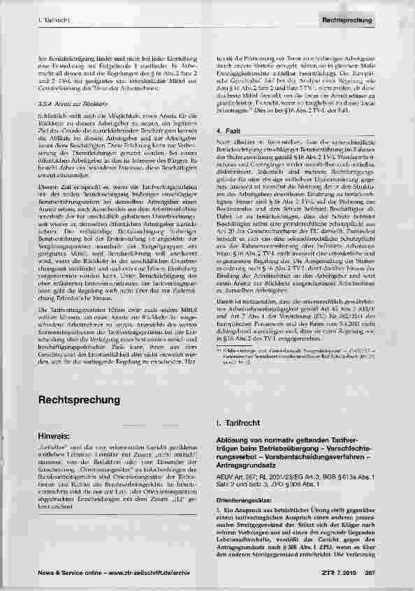 Vorschauseite 6: Die Stufenzuordnung nach §16 Abs. 2 TV-L auf dem unionsrechtlichen Prüfstand