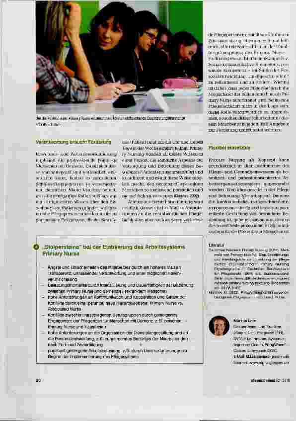 Vorschauseite 4: Mehr Vertrautheit, Sicherheit und Pflegequalität