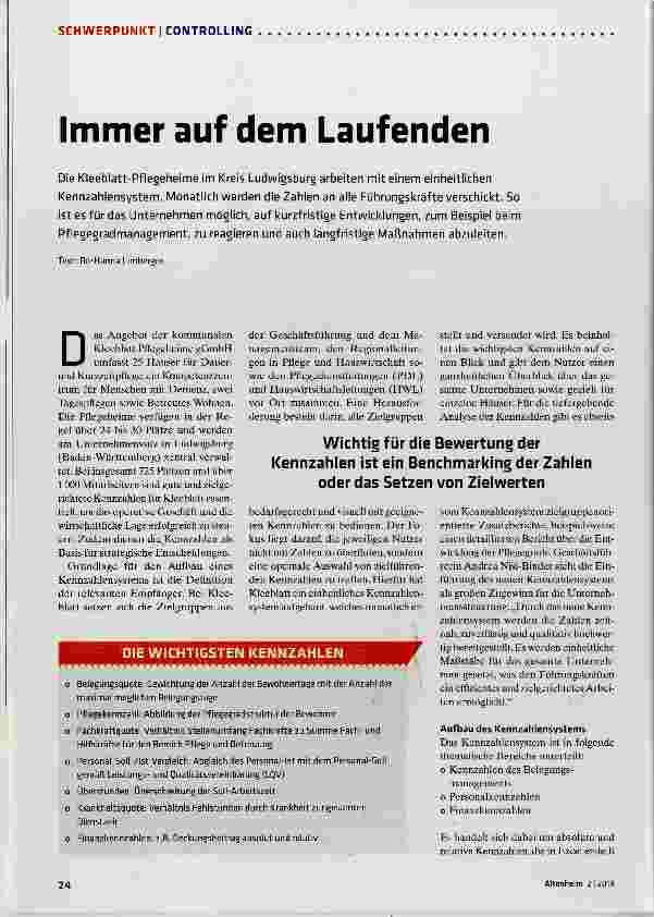 Vorschauseite 1: immer auf dem Laufenden