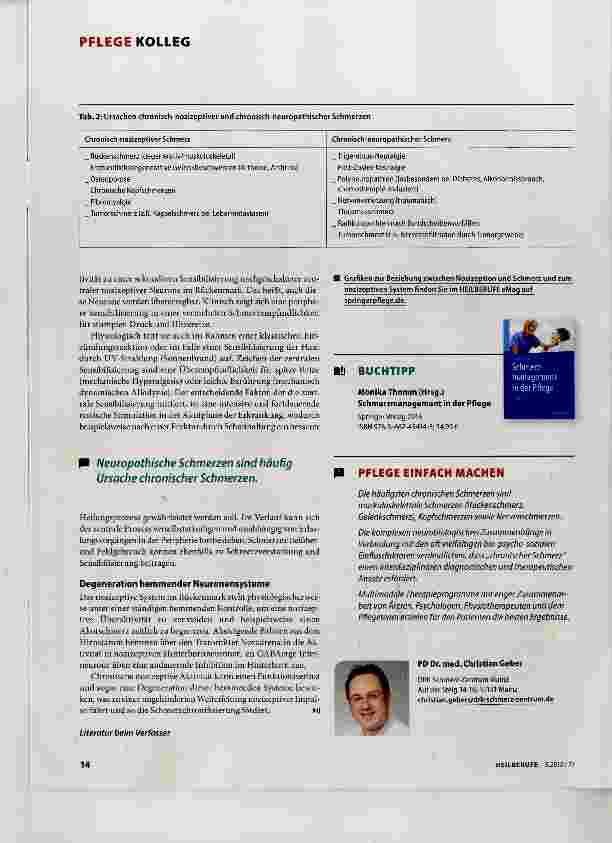 Vorschauseite 3: Wie Schmerzen chronisch werden