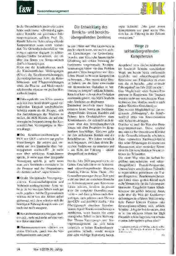 Vorschauseite 3: Der Kampf um die besten Führungskräfte von morgenVom Krankenhausmanager zum Leiter eines Gesundheitsdienstleisters