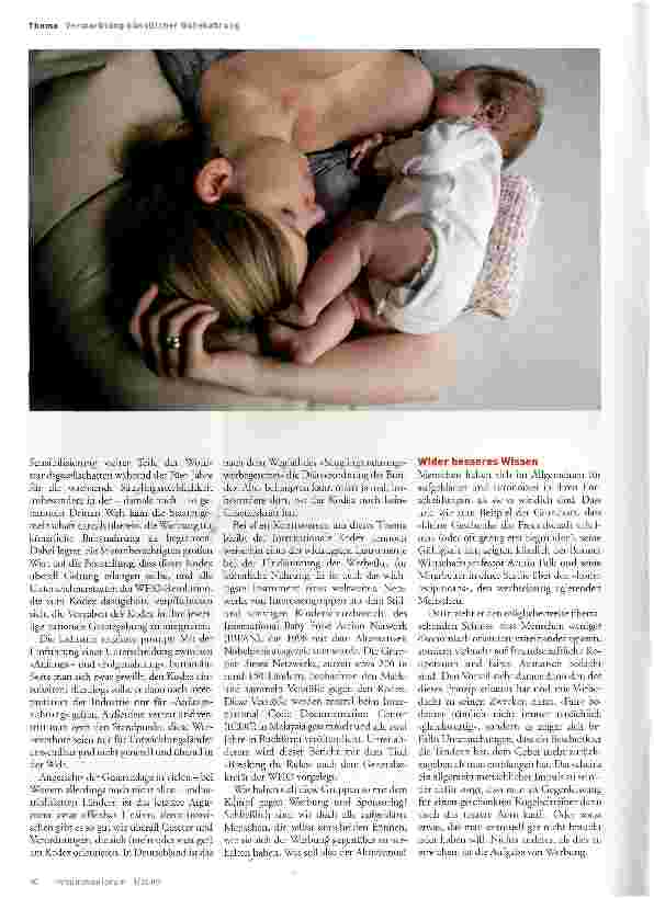Vorschauseite 3: Vermarktung künstlicher BabynahrungDie Kinderüberraschung:Kunstmilch und die Rolle der Wirtschaft