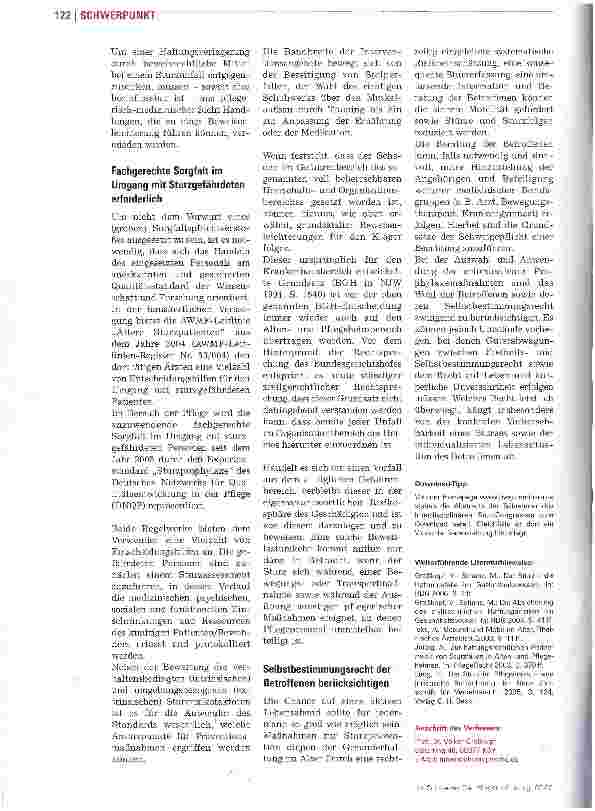 Vorschauseite 3: Sturzprophylaxe muss sich am Stand der Wissenschaft orientieren