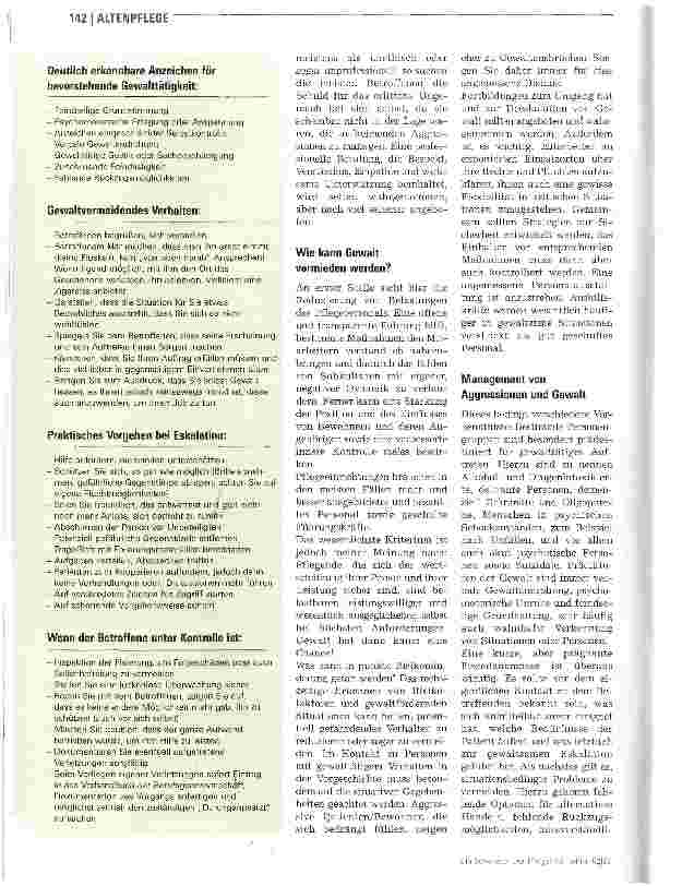 Vorschauseite 3: GEWALT in der Pflege