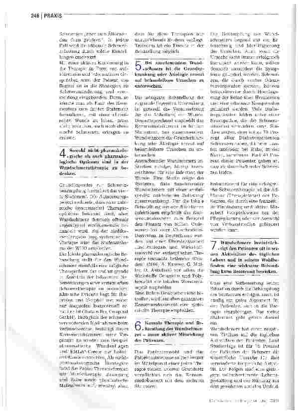 Vorschauseite 3: Gemeinsam gegen Wundschmerzen