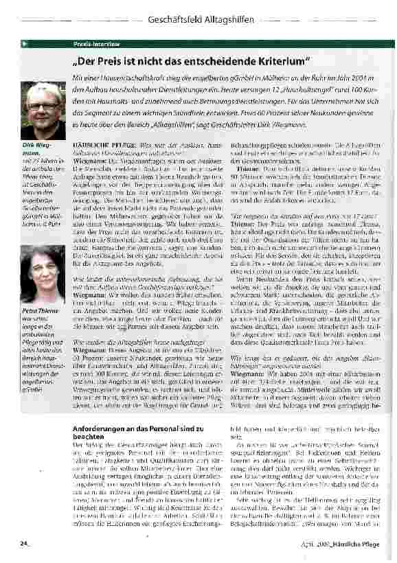 Vorschauseite 1: „Der Preis ist nicht das entscheidende Kriterium