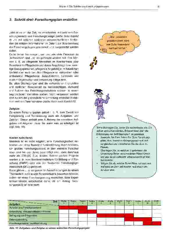 Vorschauseite 6: Die Schritte des Forschungsprozesses